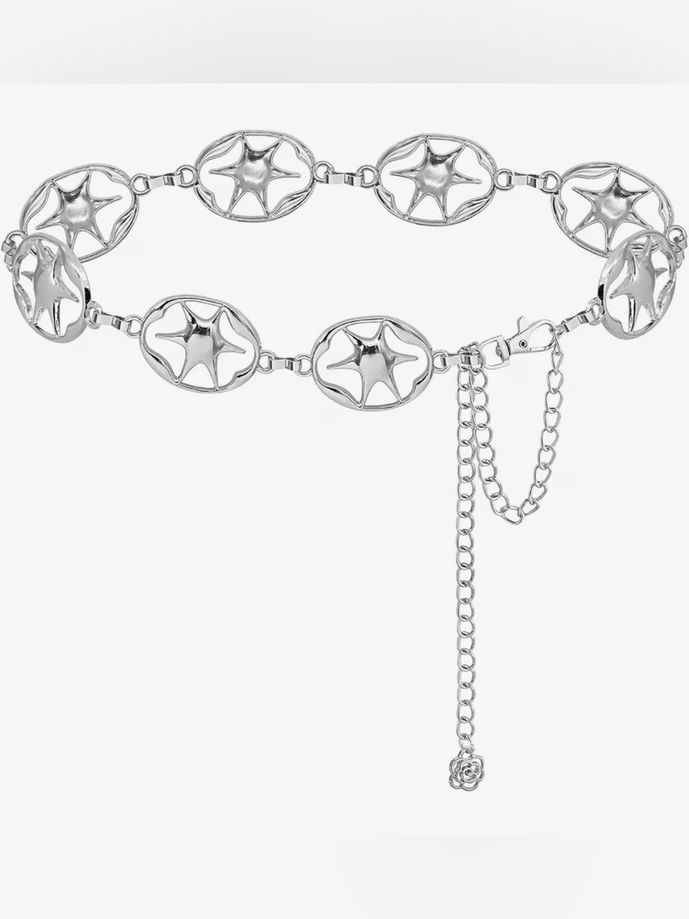 Silver Star-Link Women's Chain Belt